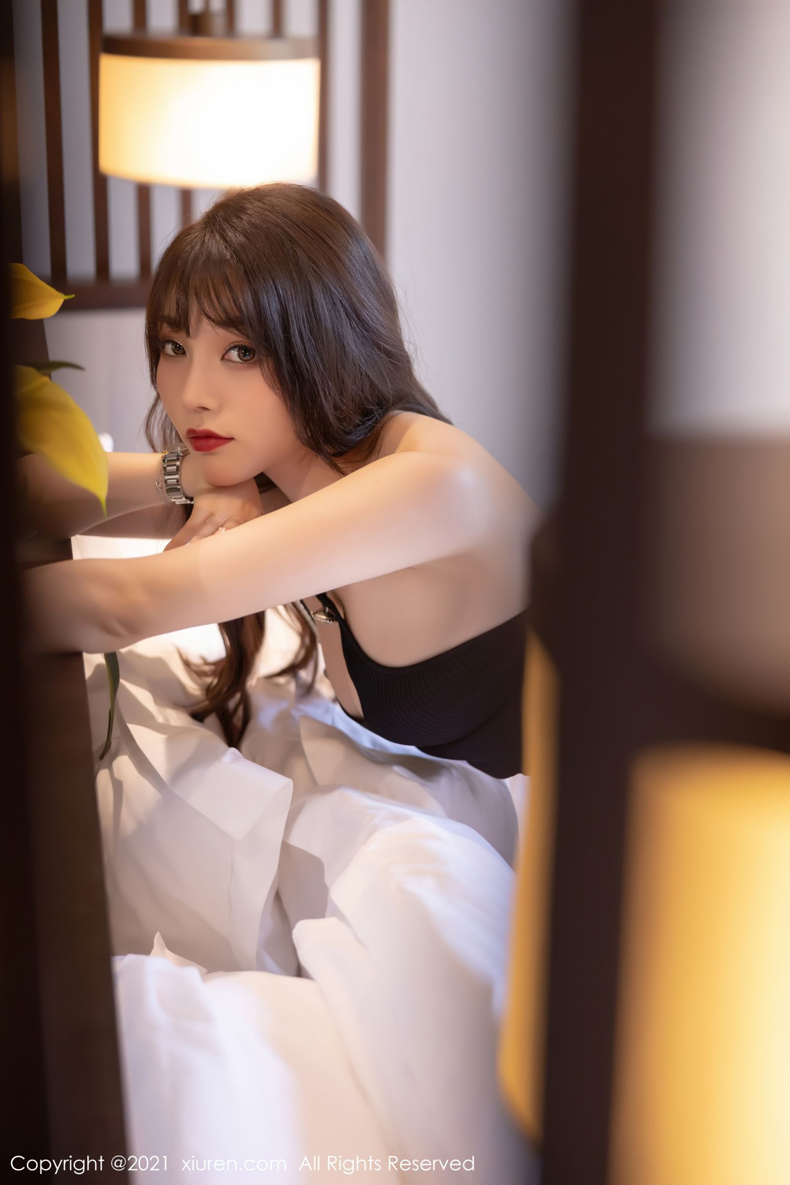 [XiuRen秀人网]-No.3763-芝芝Booty-吊裙与发光黑丝-