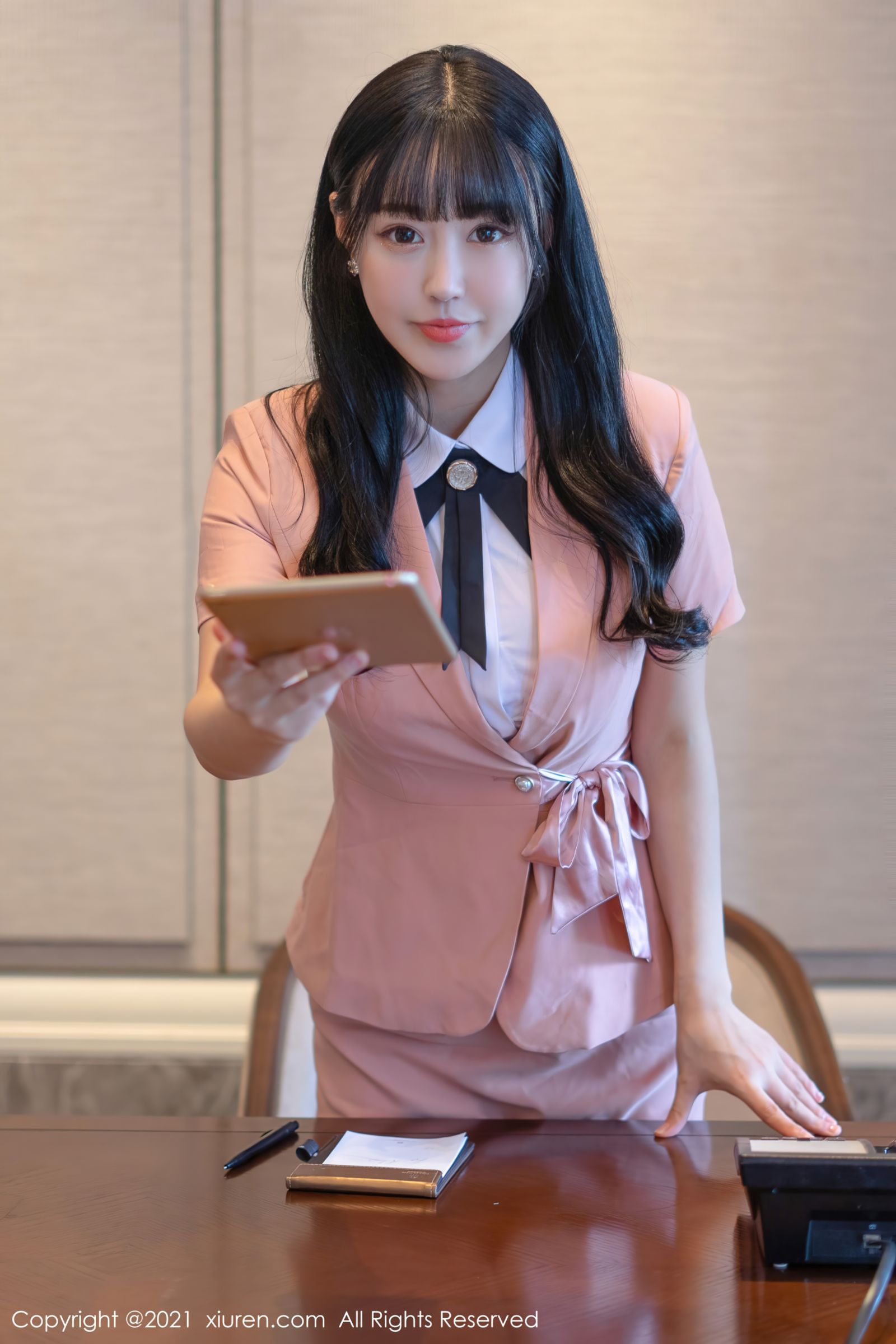 [XiuRen秀人网]-No.4044-朱可儿Flower-制服前台-