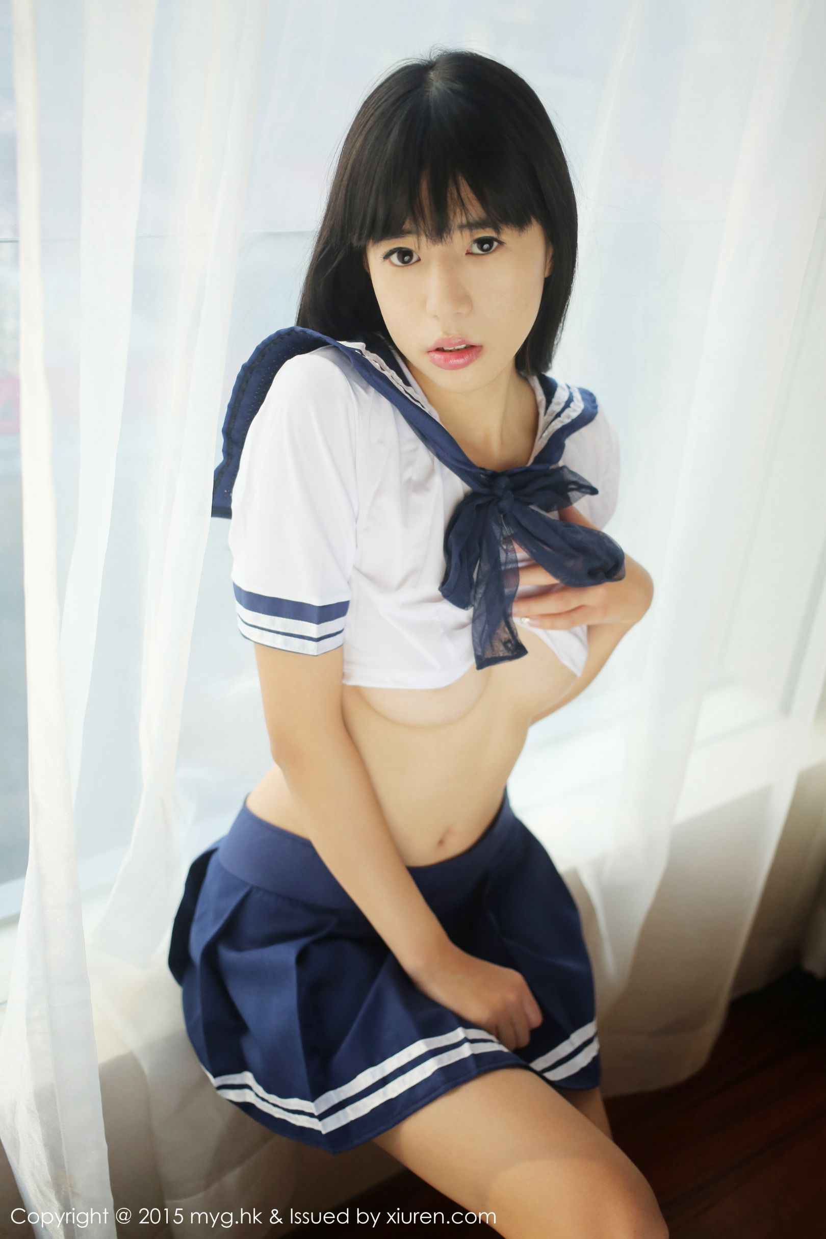 [MyGirl美媛馆] VOL.184 Ellie艾栗栗 &#8211; 学生妹水手服系列丝袜美图[27P]