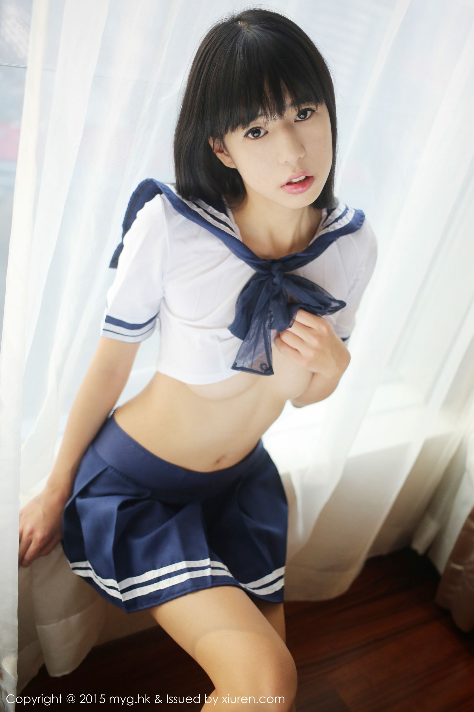 [MyGirl美媛馆] VOL.184 Ellie艾栗栗 &#8211; 学生妹水手服系列丝袜美图[27P]