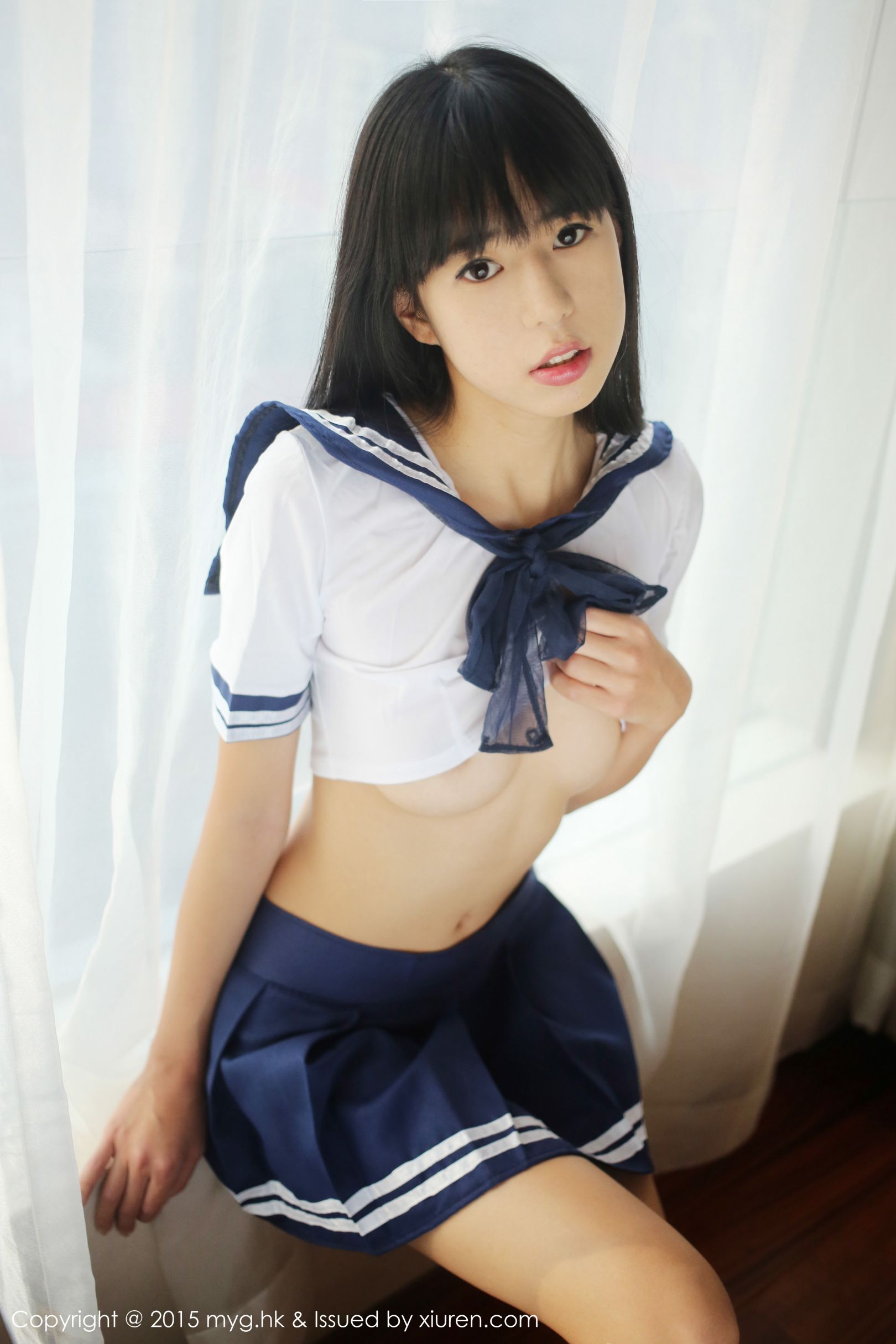 [MyGirl美媛馆] VOL.184 Ellie艾栗栗 &#8211; 学生妹水手服系列丝袜美图[27P]