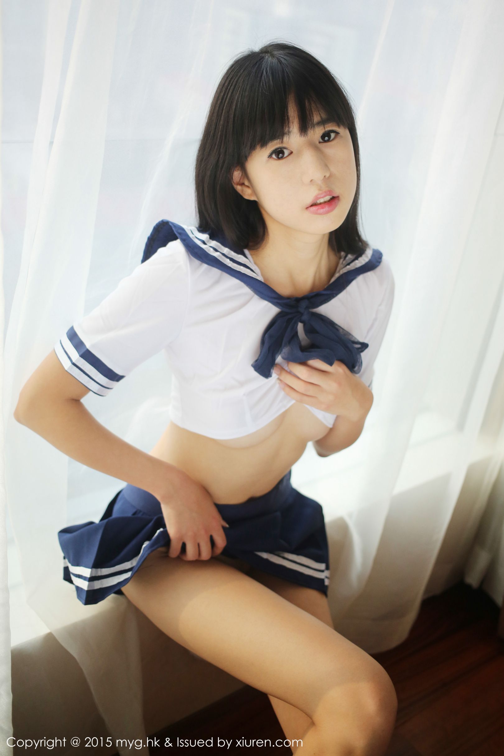 [MyGirl美媛馆] VOL.184 Ellie艾栗栗 &#8211; 学生妹水手服系列丝袜美图[27P]